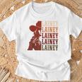 Girl Retro First Name Lainey Personalized Cowgirl Party T-Shirt Gifts for Old Men