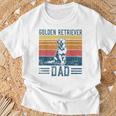 Golden Dad Vintage Golden Retriever Dad T-Shirt Geschenke für alte Männer