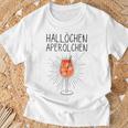 Hallöchen Aperölchen Spritz Carnival Party White T-Shirt Geschenke für alte Männer