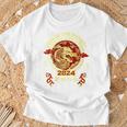 Happy Chinese New Year 2024 Year Of The Dragon 2024 Vintage T-Shirt Gifts for Old Men