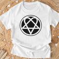 Heartagram Pentagram T-Shirt Geschenke für alte Männer