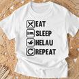 Helau Carnival Eat Sleep Repeat Carnival Carnival T-Shirt Geschenke für alte Männer