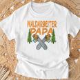 Herren Waldarbeiter Papa Baumfäller Bäume Fällen Im Wald Raglan T-Shirt Geschenke für alte Männer