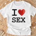 Humoristique Avec Inscription I Love Sex T-Shirt Cadeaux pour les vieillards