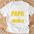 Ich Habe Zwei Titel Papa Und Abuelo Opa Spanien Raglan T-Shirt Geschenke für alte Männer