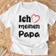 Ich Liebe Meinen Papa Trag Es Zumatertag T-Shirt Geschenke für alte Männer