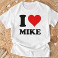 Ich Liebe Mike T-Shirt Geschenke für alte Männer