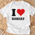 Ich Liebe Robert T-Shirt Geschenke für alte Männer