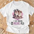 Ich War Normalor 2 Aussies Lustiger Australian Shepherd T-Shirt Geschenke für alte Männer