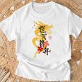 Japanese New Year 2024 Zodiac Dragon Cherry Blossom T-Shirt Gifts for Old Men