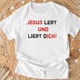 Jesus 4M3 Jesus Leben Und Liebe Dich Glaube Hope Love T-Shirt Geschenke für alte Männer