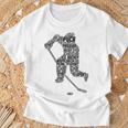 Jugador De Hockey Sobre Hielo Juvenil Niños Hombres Camiseta unisex Regalos para ancianos
