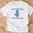 You Just Yee'd Your Last Haw Retro Vintage Raccoon Meme T-Shirt Gifts for Old Men