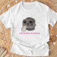Katzi Will Kuschli Sad Hamster Meme T-Shirt Geschenke für alte Männer