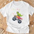 Kinder Geburtstag 3 Jahre Dinosaurier Monster Truck Jungen Mädchen T-Shirt Geschenke für alte Männer