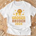 Kinder Ich Werde Ein Großer Bruder 2024 Lion Big Brother 2024 T-Shirt Geschenke für alte Männer