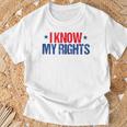 I Know My Rights Protest Vintage T-Shirt Gifts for Old Men