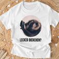 Lecker Bierchen X Pedro Waschbär Meme Cute Racoon T-Shirt Geschenke für alte Männer