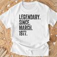 Legendary Since March 1977 T-Shirt Gifts for Old Men