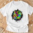 Let Glow Crazy Colorful Group Team Tie Dye T-Shirt Gifts for Old Men
