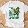 You Look Like I Need A Drink Beer St Patrick's Day T-Shirt Gifts for Old Men