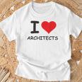 I Love Architects Best Architect Ever T-Shirt Gifts for Old Men