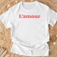 Love L'amour T-Shirt Geschenke für alte Männer