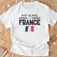 Maillot Supporter France-Equipe De France-Drapeau Tricolore T-Shirt Cadeaux pour les vieillards