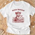 Meowdy Bachelorette Party Cowgirl Cowboy Cat Bridal Squad T-Shirt Gifts for Old Men