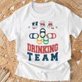 Merica Usa Drinking Team Patriotic Usa America T-Shirt Gifts for Old Men