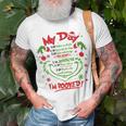 Merry Christmas My Day Schedule I’M Booked Christmas T-Shirt Gifts for Old Men