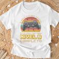 Niños Regalo De Cumpleaños 8 Años Gamer Nivel 8 Completo Camiseta unisex Regalos para ancianos