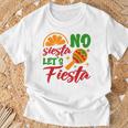 No Siesta Let's Celebrate Mexican Maracas Sombrero T-Shirt Geschenke für alte Männer