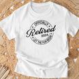 Officially Retired 2024 Retirement Party T-Shirt Gifts for Old Men