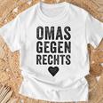 With 'Omas Agegen Richs' Anti-Rassism Fck Afd Nazis T-Shirt Geschenke für alte Männer
