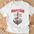 Papitänatertag Bester Papa Anker Leuchtturm Norden Kapitän Kapuzenjacke T-Shirt Geschenke für alte Männer