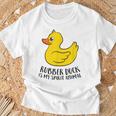 Pato De Goma Espíritu Animal Pato Camiseta unisex Regalos para ancianos