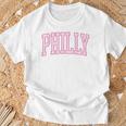 Preppy Varsity Pink Philly Philadelphia Pennsylvania Pa T-Shirt Gifts for Old Men