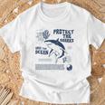 Protect The Local Sharks Scuba Diving Save The Ocean T-Shirt Gifts for Old Men
