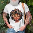 Proud Of My Roots Bhm Black Pride Black Melanin Women T-Shirt Gifts for Old Men