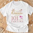 This Queen Makes 101 Look Fabulous 101 Years Old 101St Bday T-Shirt Gifts for Old Men
