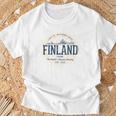 Retro Styleintage Finland S T-Shirt Geschenke für alte Männer