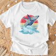 Retro Whale T-Shirt Geschenke für alte Männer