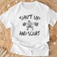 Motivational Gym Quotes Gifts, Shut Up And Squat Shirts