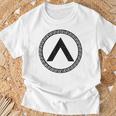 Sparta-Symbol Spartan Shield Lambda Laconia T-Shirt Geschenke für alte Männer