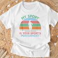 My Sports Is Your Sports Punishment Vintage Athlete Runners T-Shirt Gifts for Old Men
