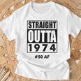 Straight Outta 1974 50 50Th Birthday T-Shirt Gifts for Old Men