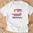 T-shirt Ayrton Senna Hommage, Design Course Automobile Légendaire Cadeaux pour les vieillards