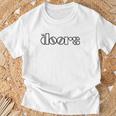 T-shirt The Doors Blanc, Logo Iconique pour Fans de Rock Cadeaux pour les vieillards