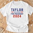Taylor For President 2024 Taylor First Name T-Shirt Gifts for Old Men